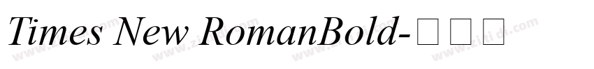Times New RomanBold字体转换